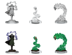 D&D Nolzur's Marvelous Miniatures - Dark Spellcaster & Flameskulls